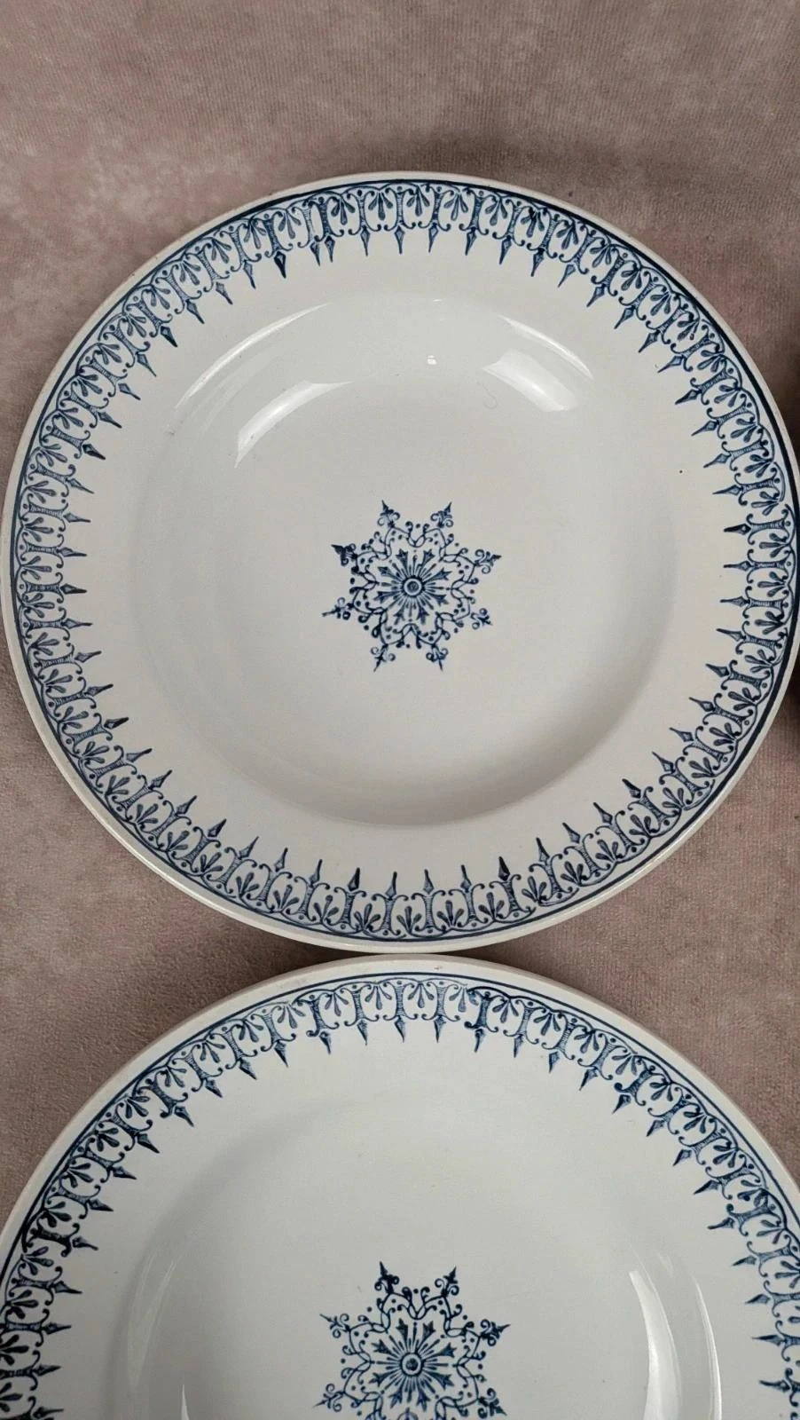 Set of 6 vintage Primax deep plates with classic blue decor – photo 6